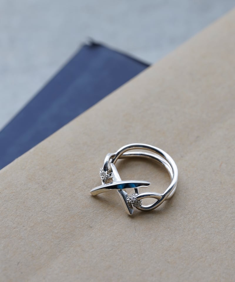 OX JEWELRy Signature “X” Link Silver Ring | MB