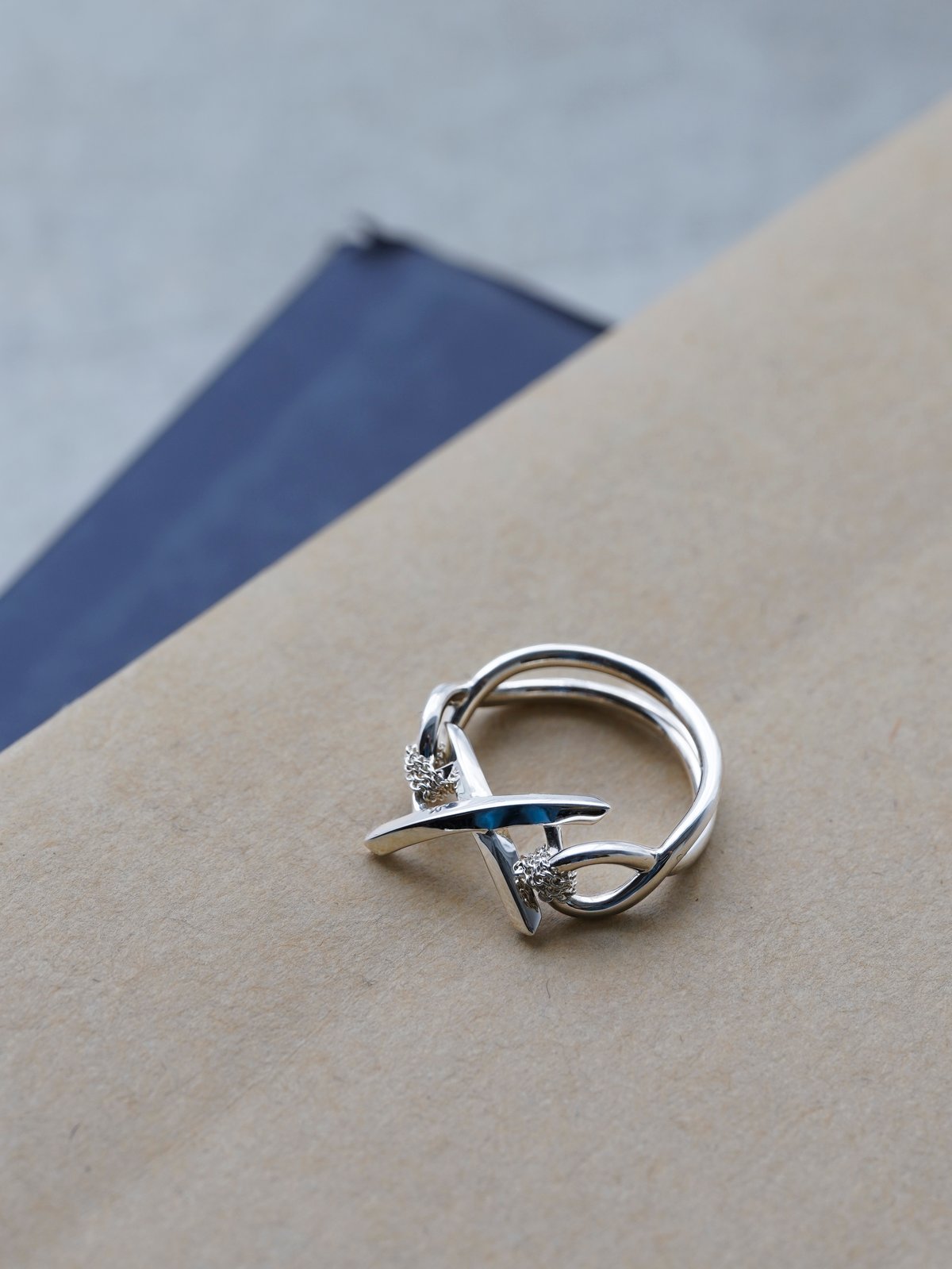 OX JEWELRY リング2個セット 8/30発売】OX JEWELRy Signature “X” Link Silver Ri