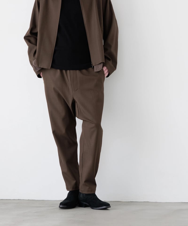 STANDARD WOOLY TWILL SAROUEL SLACKS | MB -there