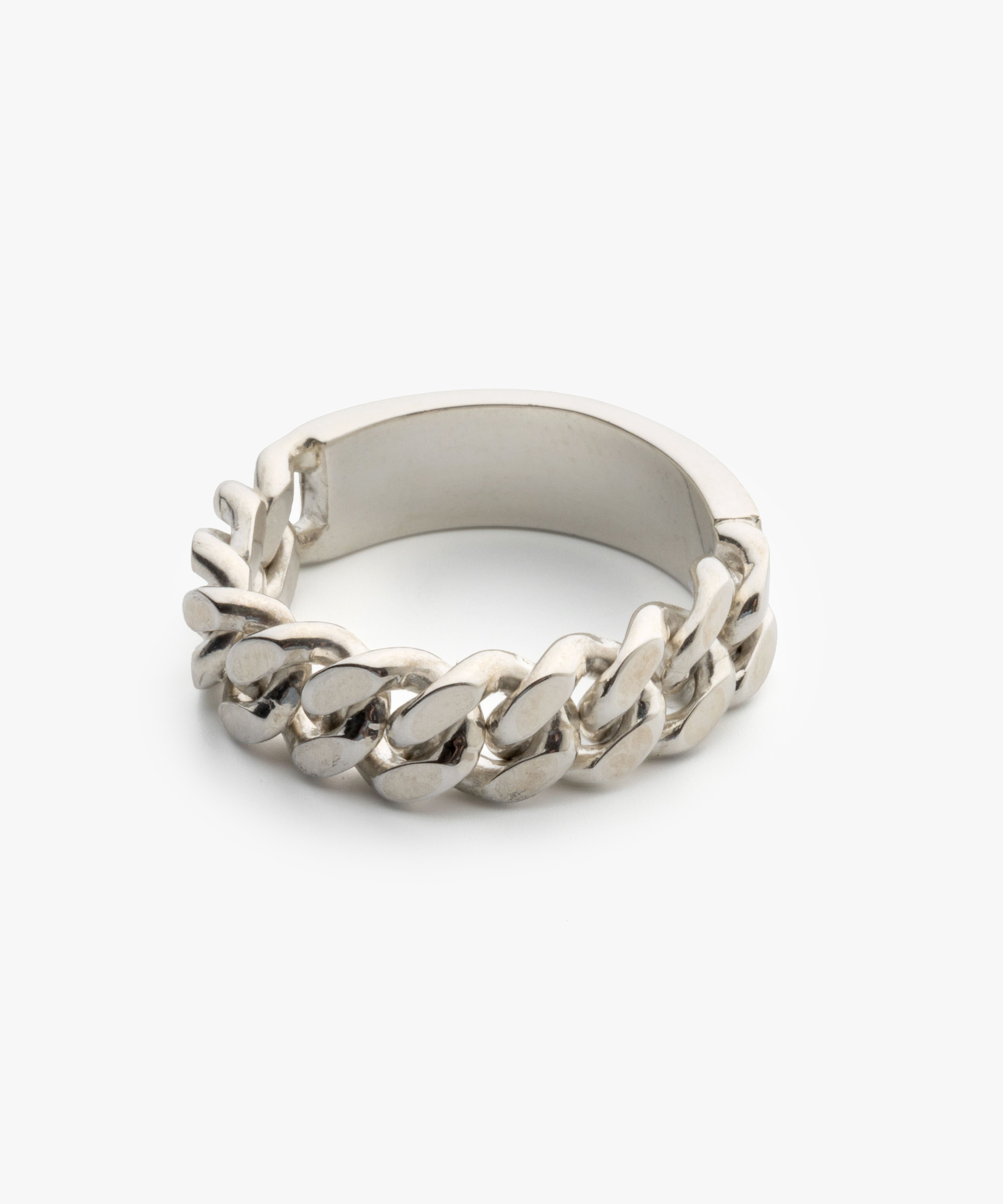 OX JEWELRy Anonymous Silver Chain Ring | MB -th