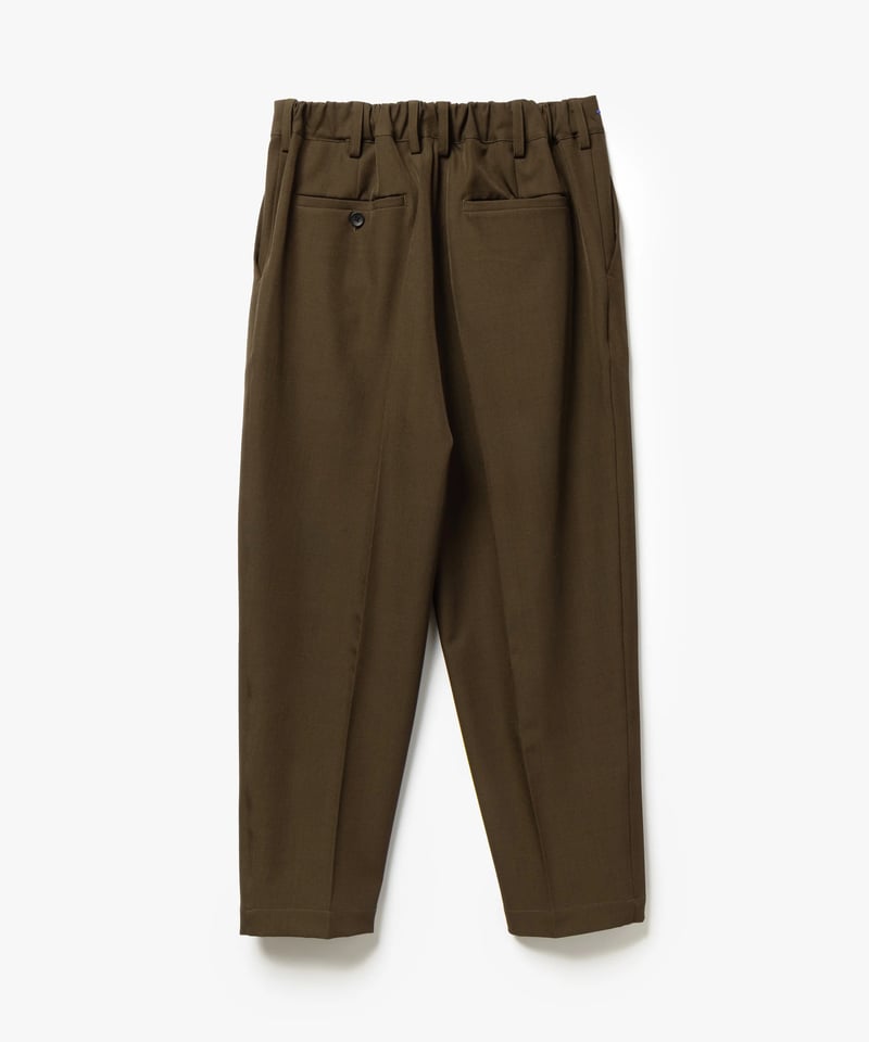 STANDARD WOOLY TWILL TAPERED SLACKS | MB -there