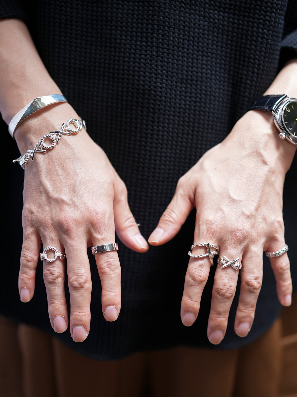 8/30発売】OX JEWELRy Interlace Silver Pinky Ring
