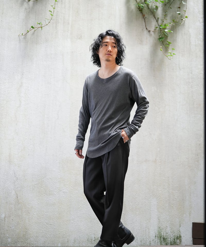 STANDARD WOOLY TWILL TAPERED SLACKS | MB -there