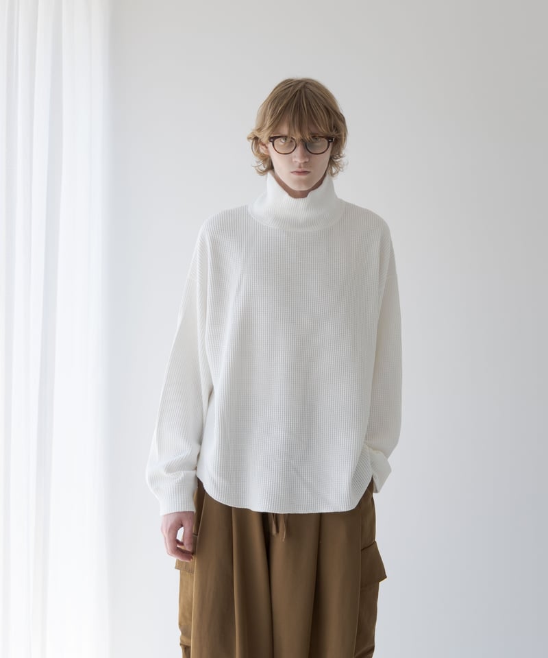 HIGH-END 10G COTTON WAFFLE OFF-TURTLENECK | MB