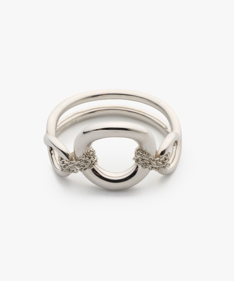 OX JEWELRy Signature “O” Link Silver Ring | MB