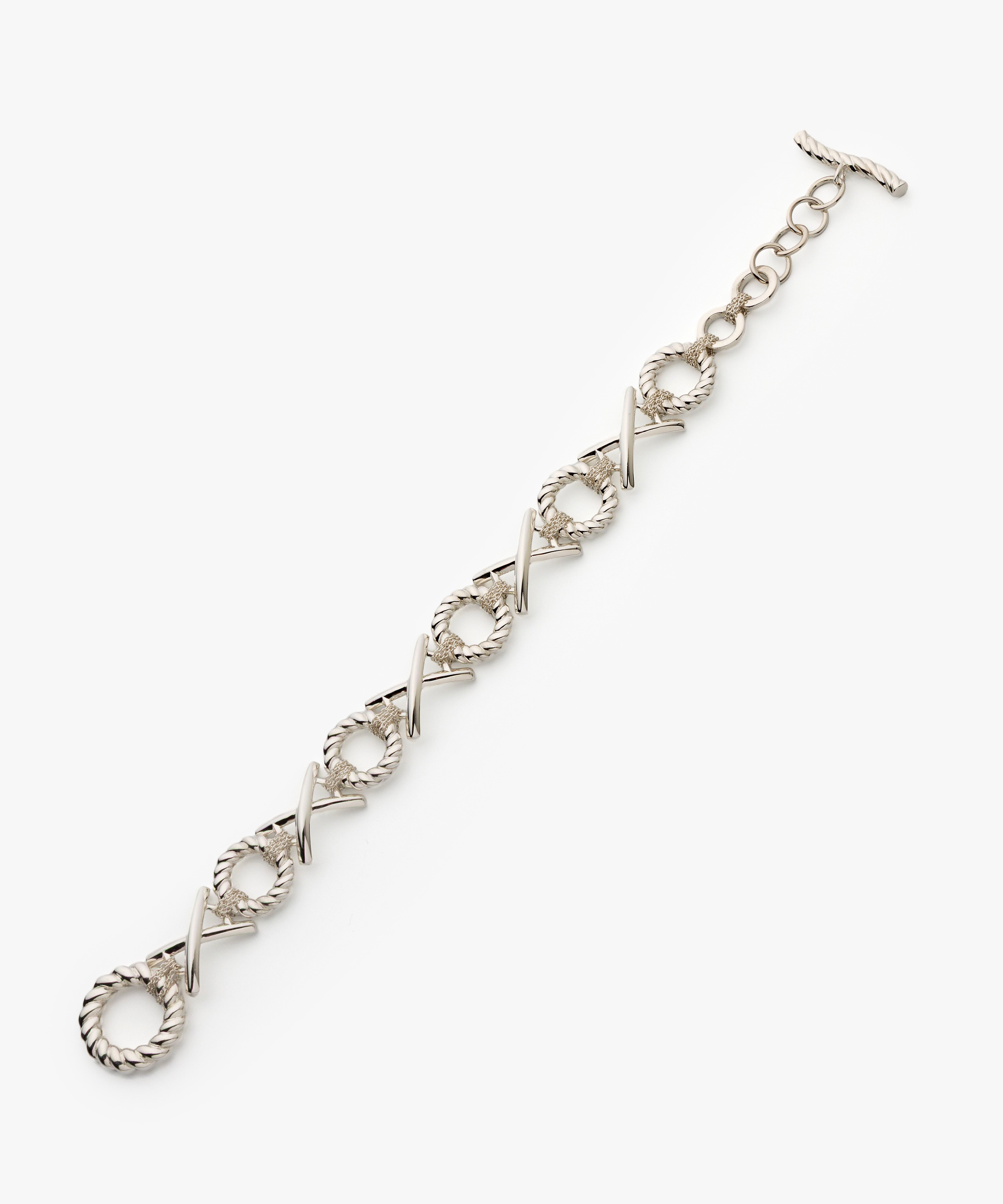 Somewhere Silver サムウェア OX JEWELRy Signature “OX” Link Silver Bracelet