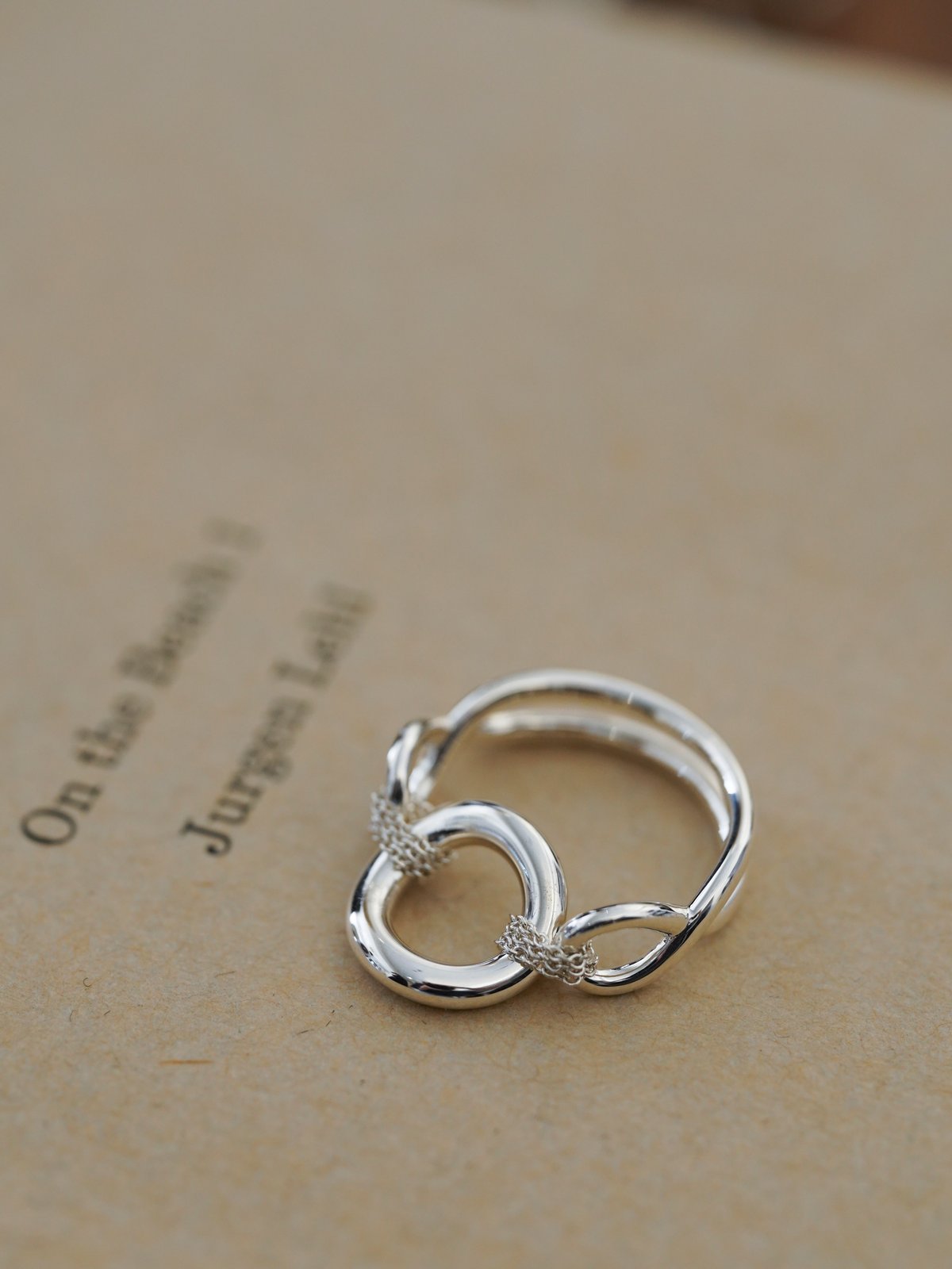 OX JEWELRy Signature “O” Link Silver Ring | MB