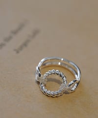 【8/30発売】OX JEWELRy Signature “O” Spiral Link Silver Ring