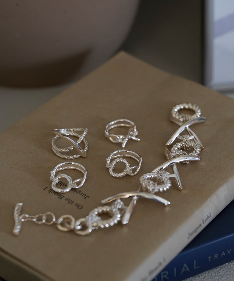 8/30発売】OX JEWELRy Signature “X” Link Silver Ri