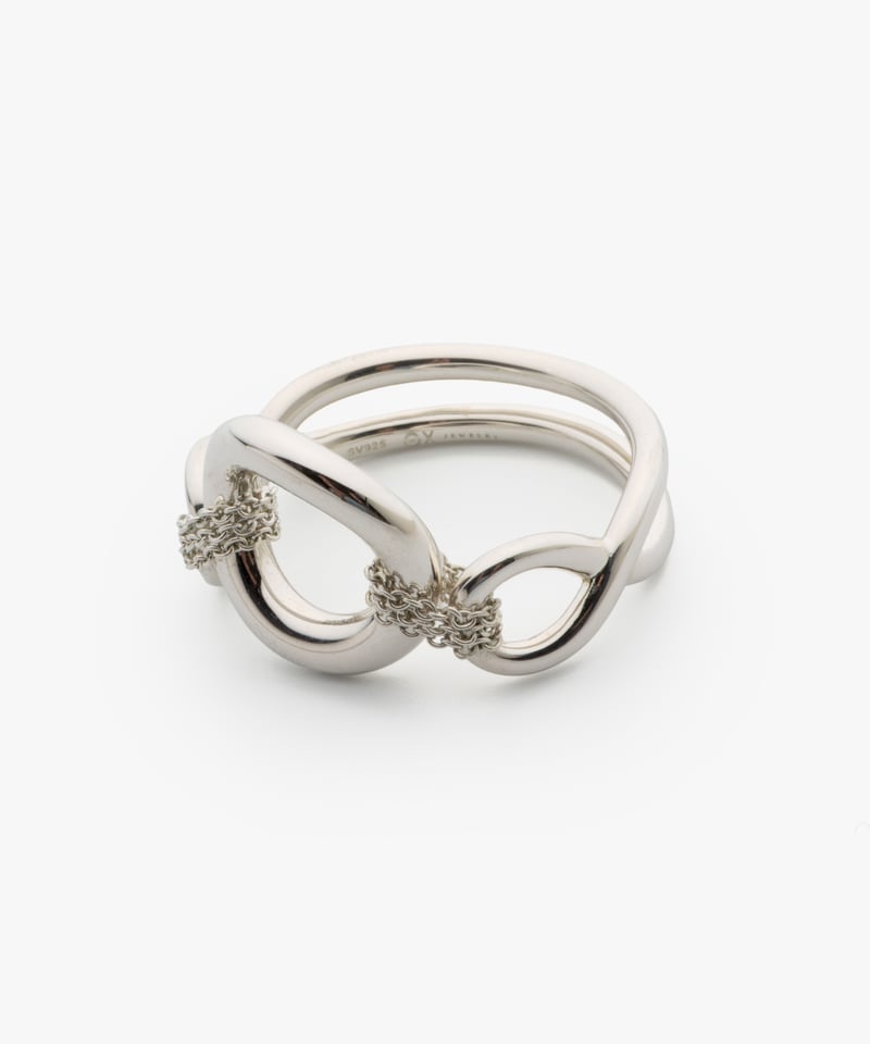 OX JEWELRY リング OX JEWELRy Signature “O” Link Silver Ring | MB
