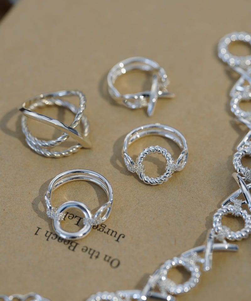OX JEWELRy Signature “O” Link Silver Ring | MB