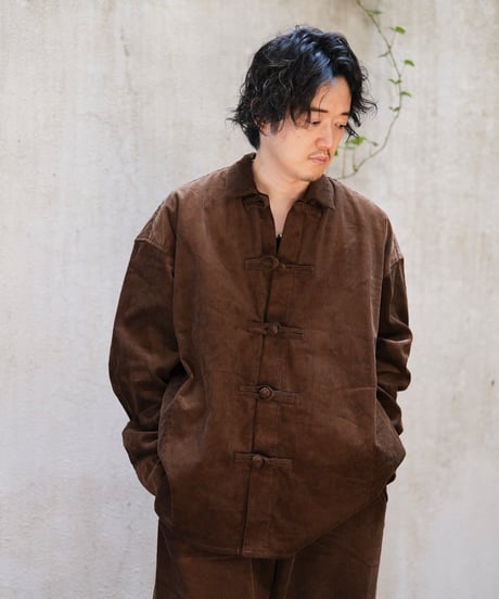 VINTAGE COTTON CORDUROY CHINESE SHIRT