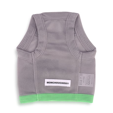 【即納】　Country dogⓇ Mesh Crop Top_Gray