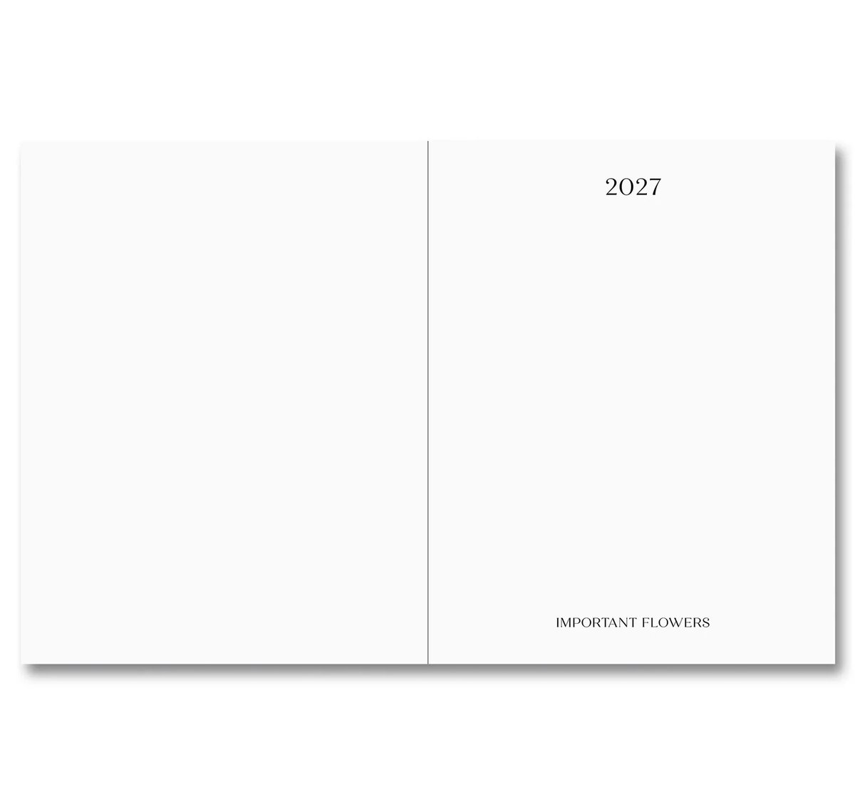 THE IMPORTANT FLOWERS PLANNER 2027 by Sofia Cop