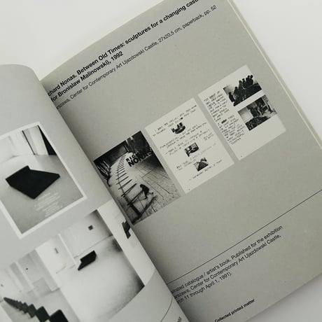 RICHARD NONAS. COLLECTED PRINTED MATTER 1971-2020