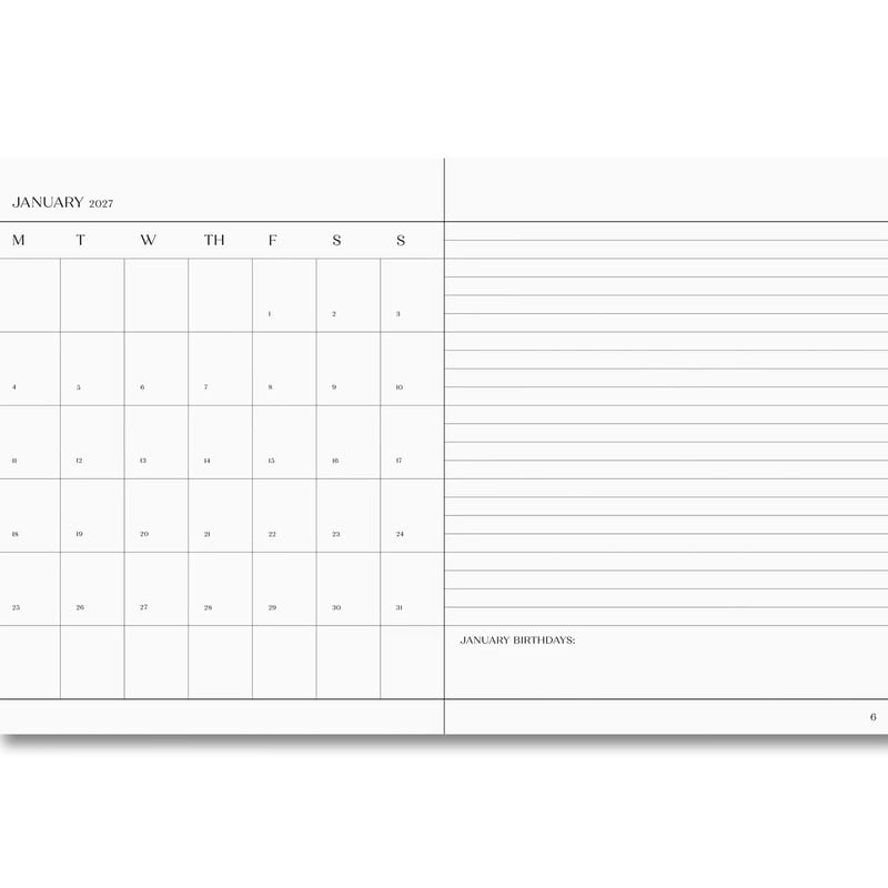 THE IMPORTANT FLOWERS PLANNER 2027 by Sofia Cop