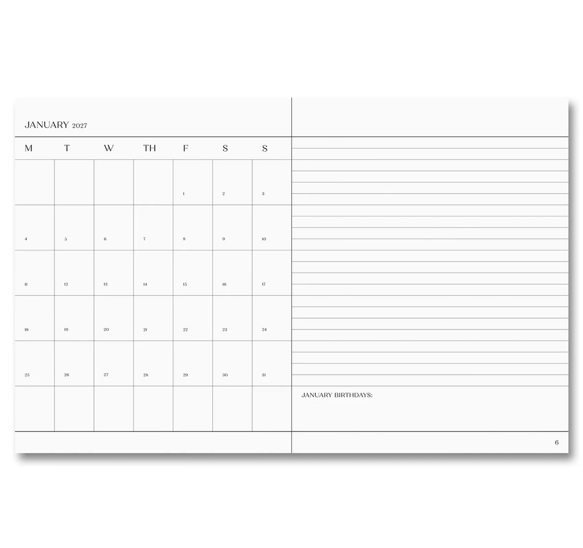 ご予約》THE IMPORTANT FLOWERS PLANNER 2027 by Sofi