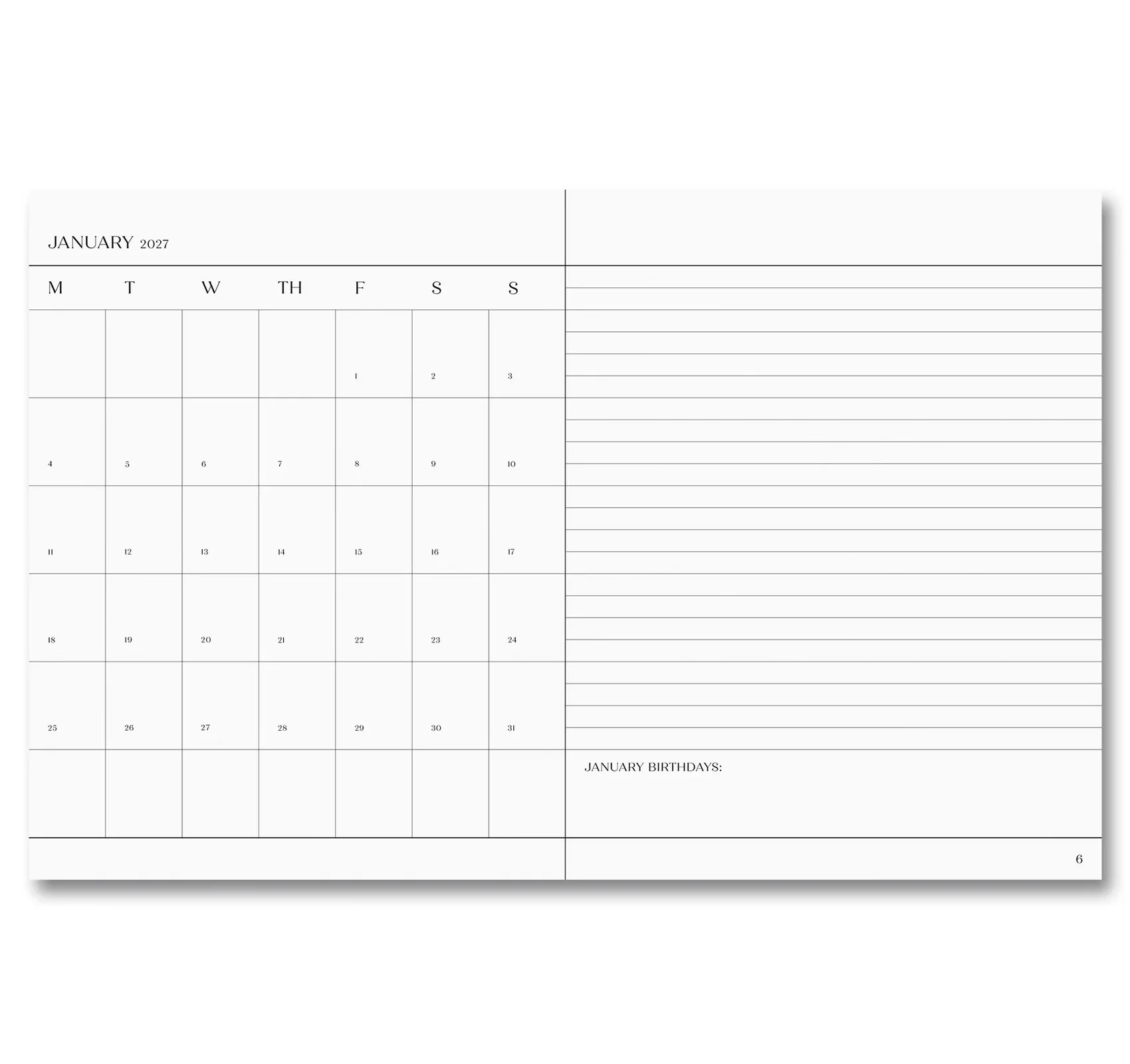 THE IMPORTANT FLOWERS PLANNER 2027 by Sofia Cop