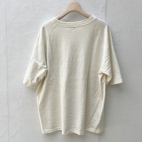 u.m.i sunrise ( ユーエムアイサンライズ) ラグランスリーブ 半袖Tシャツ 　Y-1206A　キナリ