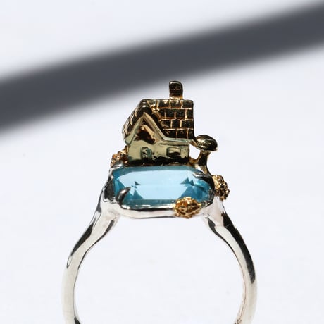 "roca ring gold" スイスブルートパーズ