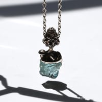"roca necklace sv" アクアマリン