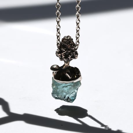 "roca necklace sv" アクアマリン