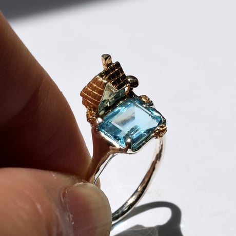 "roca ring gold" スイスブルートパーズ
