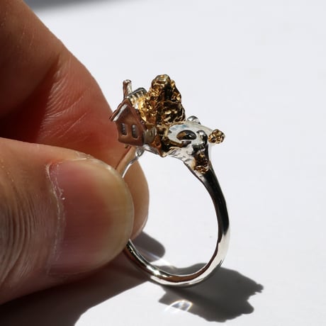 "roca ring gold" ギラライトインクォーツ
