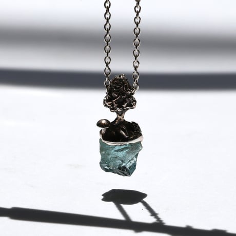"roca necklace sv" アクアマリン
