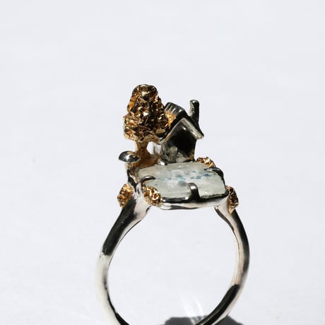 "roca ring gold" ギラライトインクォーツ