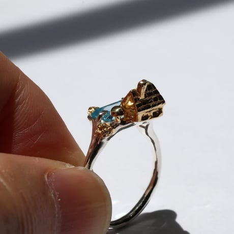 "roca ring gold" スイスブルートパーズ
