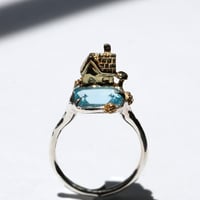 "roca ring gold" スイスブルートパーズ
