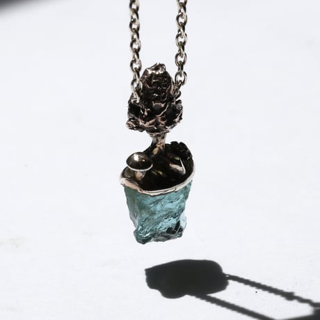 "roca necklace sv" アクアマリン