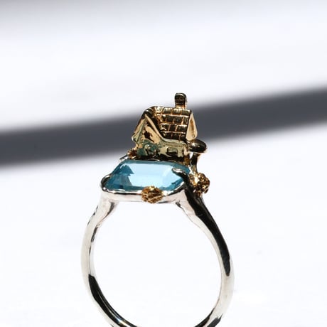 "roca ring gold" スイスブルートパーズ