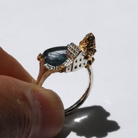 "roca ring gold" ブルートルマリンインクォーツ