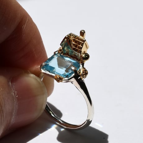 "roca ring gold" スイスブルートパーズ
