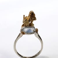 "roca ring gold" デュモルティエライトインクォーツ
