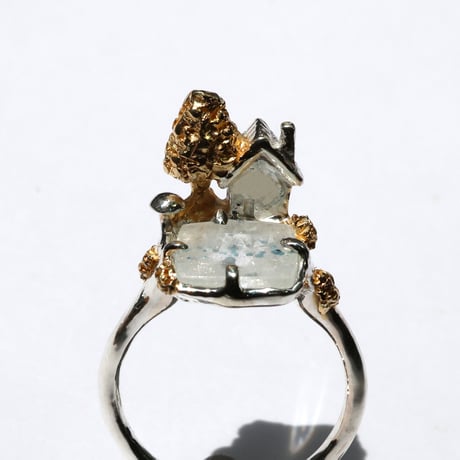 "roca ring gold" ギラライトインクォーツ