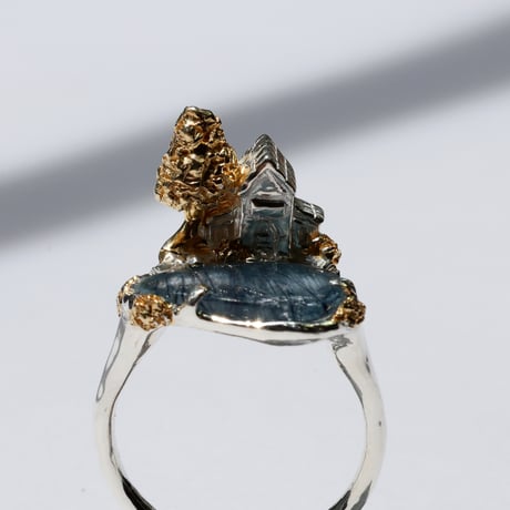 "roca ring gold" ブルートルマリンインクォーツ