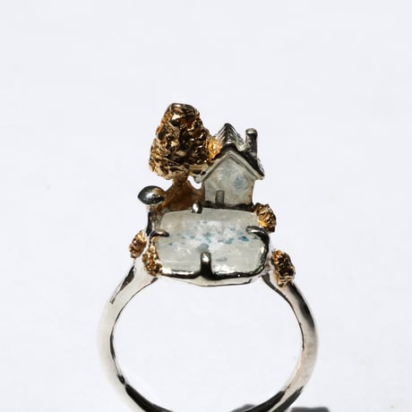 "roca ring gold" ギラライトインクォーツ