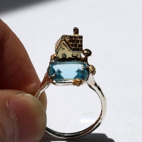 "roca ring gold" スイスブルートパーズ