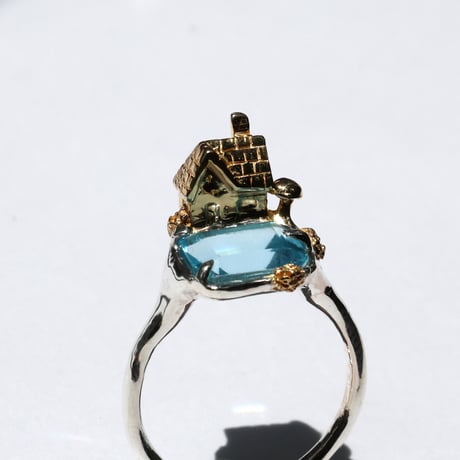 "roca ring gold" スイスブルートパーズ