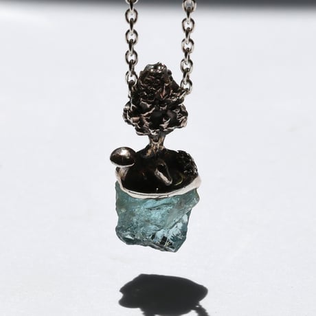 "roca necklace sv" アクアマリン