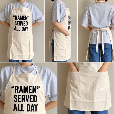 ADULT APRON   "RAMEN SERVED ALL DAY"