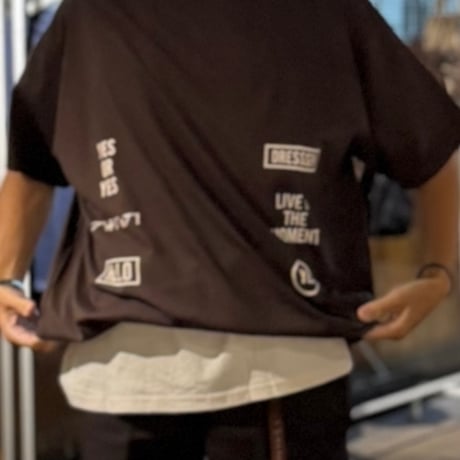 [🌟新発売] DRAWCORD T-SHIRTS DC1 DARK BROWN  COLOR