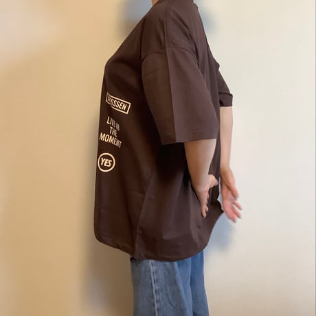 [🌟新発売] DRAWCORD T-SHIRTS DC1 DARK BROWN  COLOR