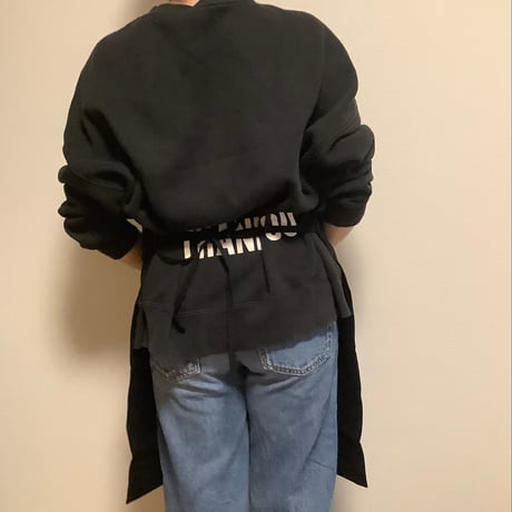 [🌟新発売] ADULT APRON  ”SKATE BOADS ARE MAGIC“ BLACK COLOR ※GREYロゴ