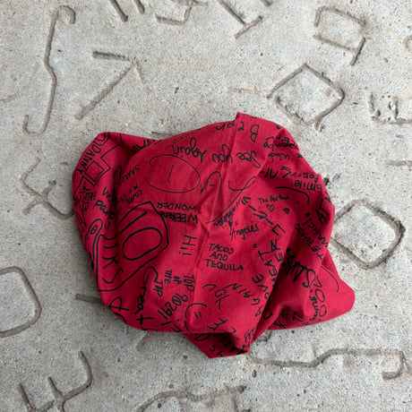 “10YEARS BANDANA “  (RED COLOR) 10B3
