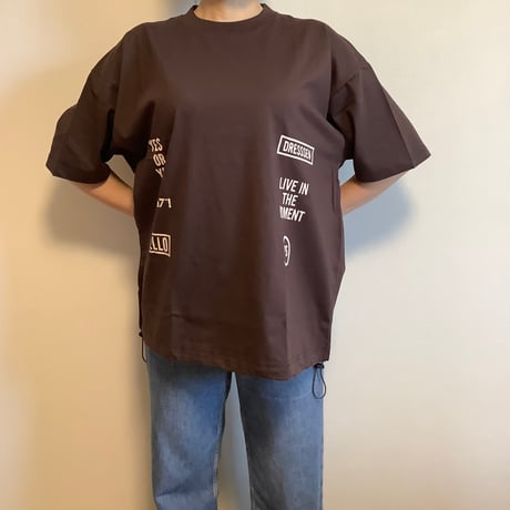 [🌟新発売] DRAWCORD T-SHIRTS DC1 DARK BROWN  COLOR