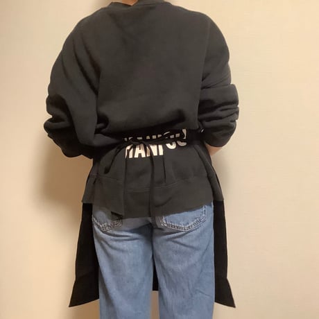 ADULT APRON  ”CHEERS TO  YOU“ BLACK COLOR ※GREYロゴ
